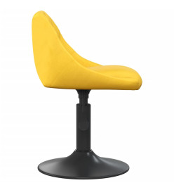 Tabouret de bar Jaune moutarde Velours