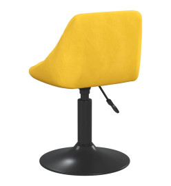 Tabouret de bar Jaune moutarde Velours