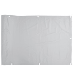 Écran d'intimité de jardin gris 600x75 cm PVC