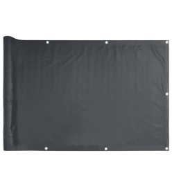 Écran d'intimité de jardin anthracite 600x120 cm PVC