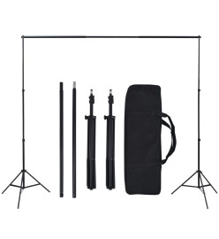 Kit de studio photo avec toile de fond et jeu d'éclairage