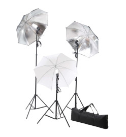 Kit de studio photo avec toile de fond et jeu d'éclairage