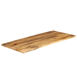 Dessus de table 140x60x3,8 cm bord vivant bois massif manguier