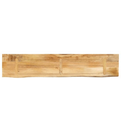 Dessus de table 140x40x3,8 cm bord vivant bois massif manguier