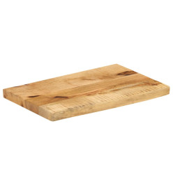 Dessus de table 50x20x2,5 cm bord vivant bois massif manguier