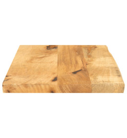 Dessus de table 50x20x2,5 cm bord vivant bois massif manguier