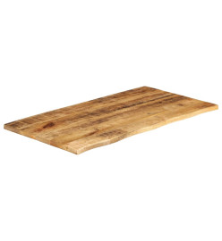 Dessus de table 110x60x2,5 cm bord vivant bois massif manguier