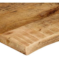 Dessus de table 110x60x2,5 cm bord vivant bois massif manguier