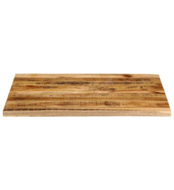 Dessus de table 100x80x2,5 cm bord vivant bois massif manguier