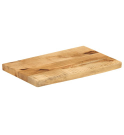 Dessus de table 40x30x2,5 cm bord vivant bois massif manguier