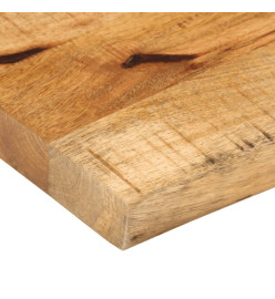 Dessus de table 100x20x3,8 cm bord vivant bois massif manguier