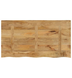 Dessus de table 100x60x2,5 cm bord vivant bois massif manguier