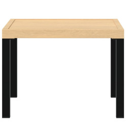 Table basse de jardin noir 55x55x39,5 cm acier enduit de poudre