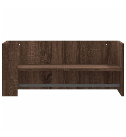 Étagère murale chêne marron 70,5x35x30,5 cm bois d'ingénierie