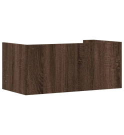 Étagère murale chêne marron 70,5x35x30,5 cm bois d'ingénierie