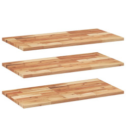 Étagères flottantes 3 pcs 100x40x2 cm acacia massif à l'huile