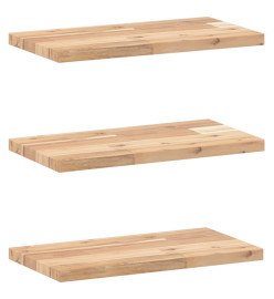 Étagères flottantes 3 pcs 60x20x2 cm acacia massif non traité