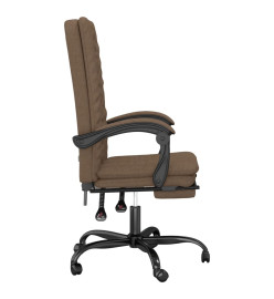 Fauteuil inclinable de bureau Marron Tissu