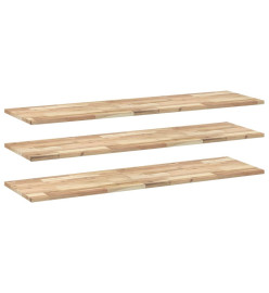 Étagères flottantes 3 pcs 160x40x2 cm acacia massif non traité