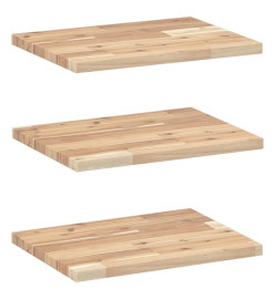 Étagères flottantes 3 pcs 60x30x2 cm acacia massif non traité