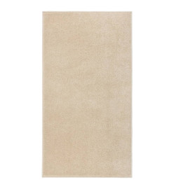 Tapis à poils courts 80x150 cm Beige