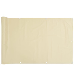 Écran d'intimité de jardin crème 700x120 cm PVC