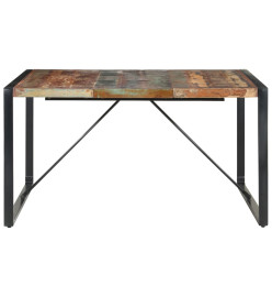 Table de salle à manger 140x140x75 cm Bois de récupération