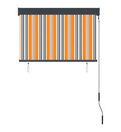 Store roulant d'extérieur 100x250 cm Jaune et bleu