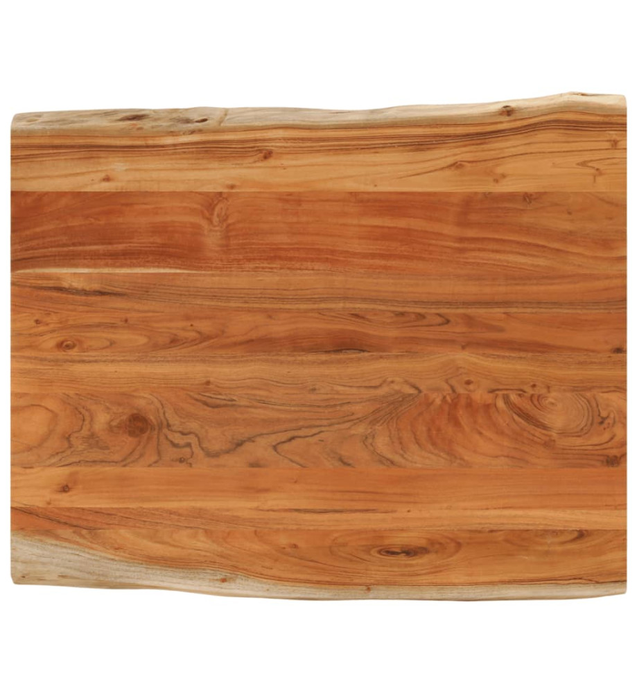 Dessus de table 100x80x2,5 cm rectangulaire bois massif acacia