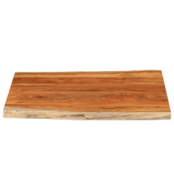 Dessus de table 100x80x2,5 cm rectangulaire bois massif acacia