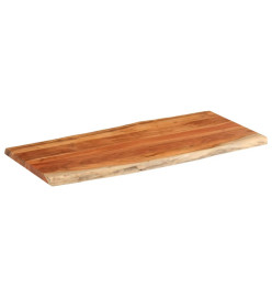 Dessus de table 140x60x3,8cm rectangulaire bois massif d'acacia