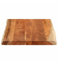 Dessus de table 90x60x2,5 cm rectangulaire bois massif d'acacia