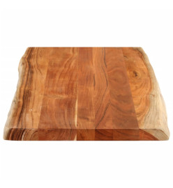 Dessus de table 110x60x2,5cm rectangulaire bois massif d'acacia