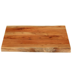 Dessus de table 60x60x3,8 cm carré bois massif d'acacia