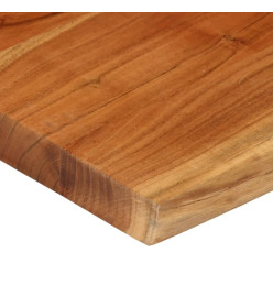 Dessus de table 60x60x3,8 cm carré bois massif d'acacia