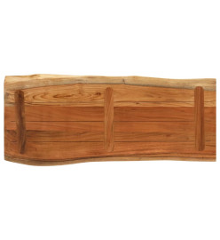 Dessus de table 90x40x3,8 cm rectangulaire bois massif acacia