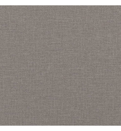 Canapé 2 places avec oreillers décoratifs taupe 140 cm tissu