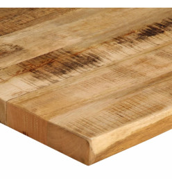 Dessus de table bord vivant 80x60x2,5 cm bois de manguier brut