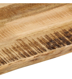 Dessus de table bord vivant 80x60x2,5 cm bois de manguier brut