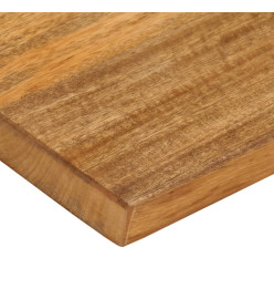 Dessus de table à bord vivant 60x20x2,5 cm bois massif manguier