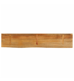 Dessus de table à bord vivant 140x30x2,5cm bois massif manguier