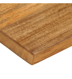 Dessus de table à bord vivant 140x30x2,5cm bois massif manguier