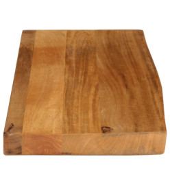 Dessus de table à bord vivant 70x30x2,5 cm bois massif manguier