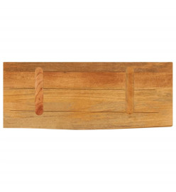 Dessus de table à bord vivant 70x30x2,5 cm bois massif manguier