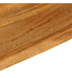 Dessus de table à bord vivant 70x30x2,5 cm bois massif manguier