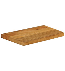 Dessus de table à bord vivant 40x20x2,5 cm bois massif manguier