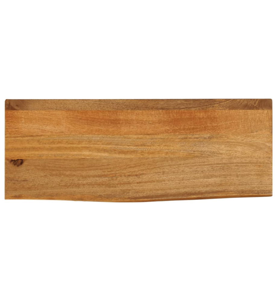 Dessus de table à bord vivant 70x30x3,8 cm bois massif manguier