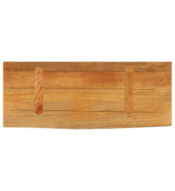 Dessus de table à bord vivant 70x30x3,8 cm bois massif manguier