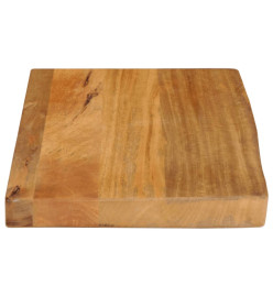 Dessus de table à bord vivant 50x30x3,8 cm bois massif manguier