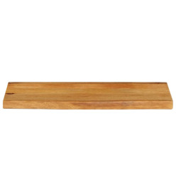 Dessus de table à bord vivant 90x30x2,5 cm bois massif manguier